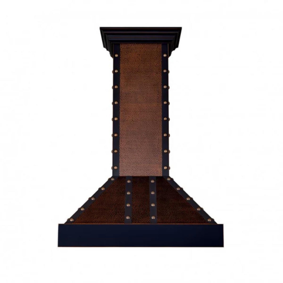ZLINE 30" Outdoor Wall Mounted Range Hood in Hand-Hammered Copper / Oil-Rubbed Bronze Finish