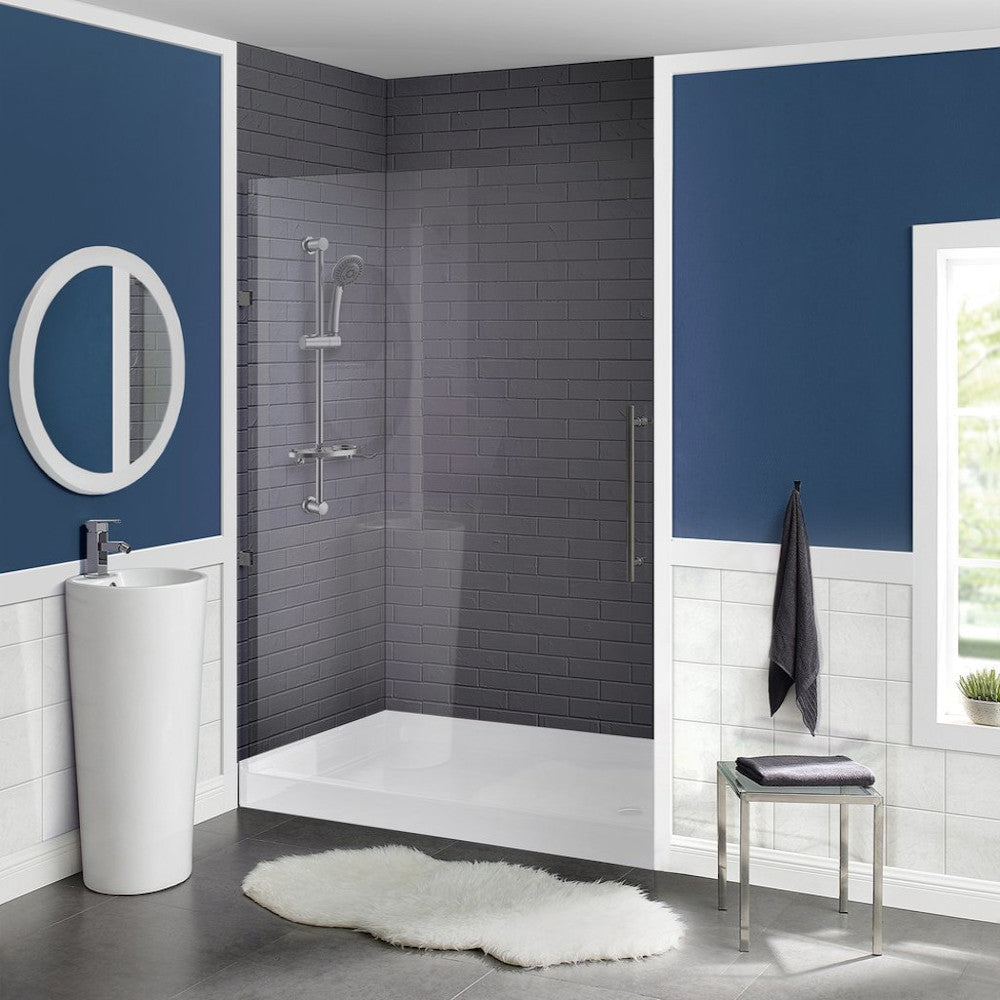 Voltaire 60" x 36" Acrylic White Single-Threshold, Right-Hand Drain, Shower Base