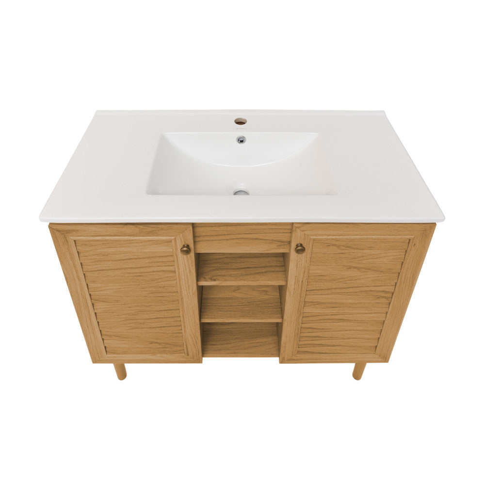 Bron 36" Bathroom Vanity in Oak