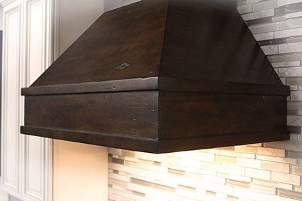 Wooden Wall Mount Range Hood in Walnut and Hamilton - Includes Motor  ZLINE 30 in.