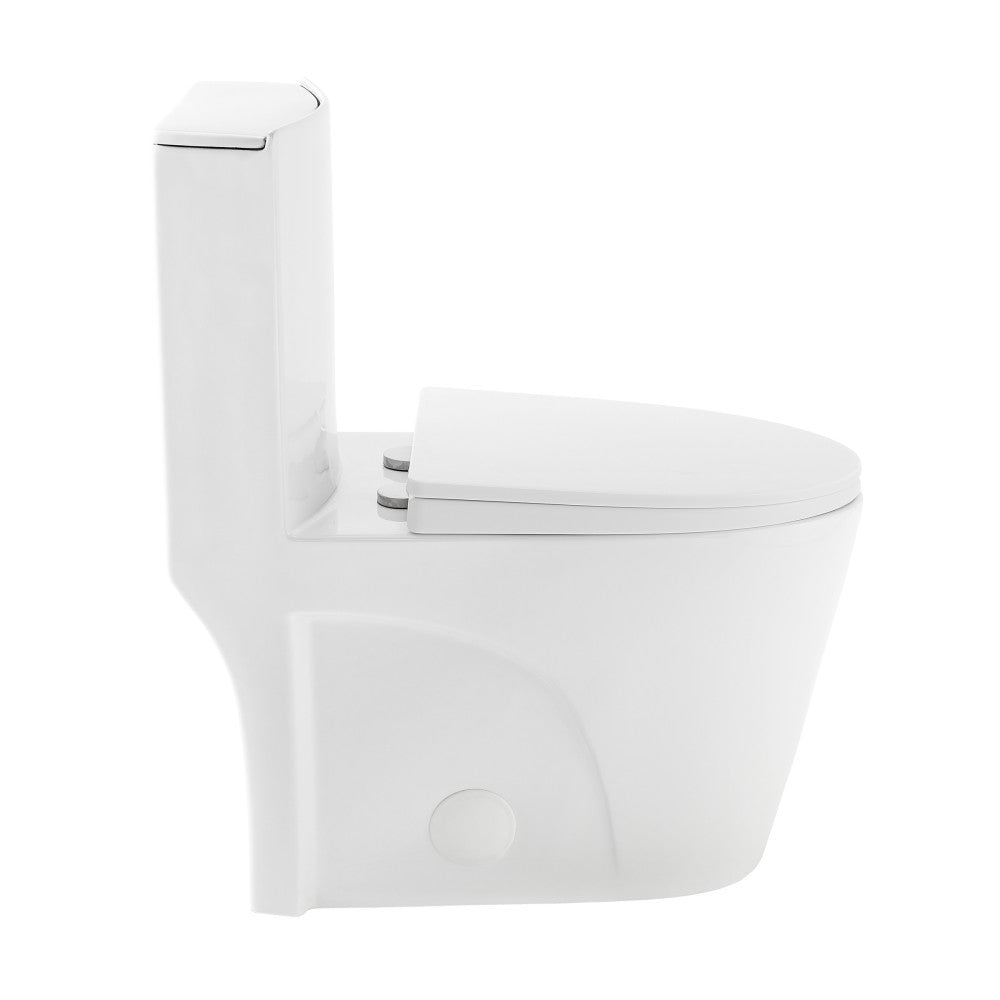 St. Tropez One Piece Elongated Toilet Right Side Flush 1.28 gpf