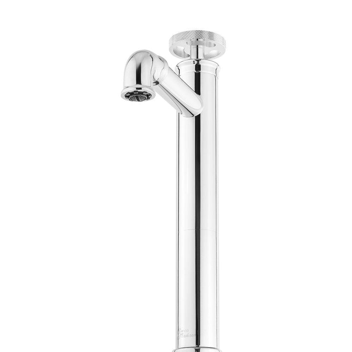 Avallon Single Hole, Single-Handle Wheel, High Arc Bathroom Faucet in Chrome