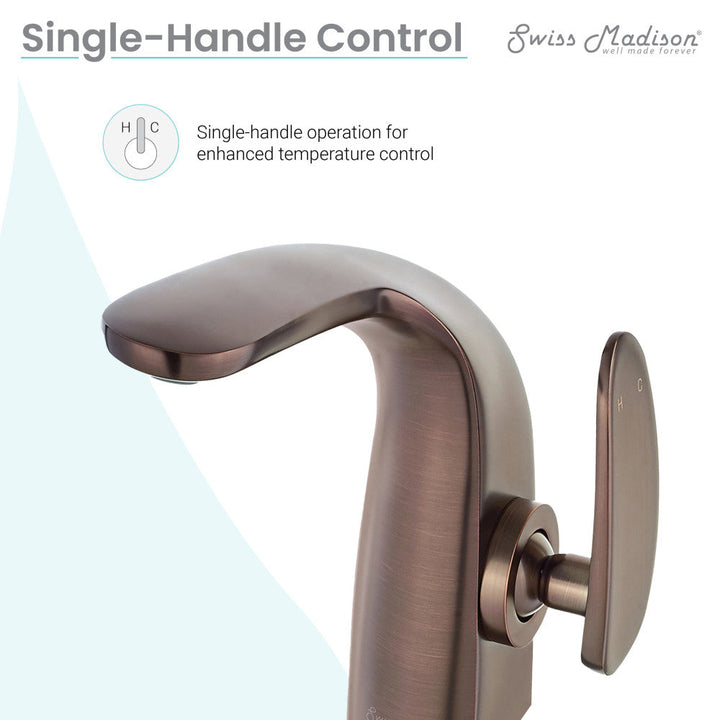 Chateau Single Hole, Single-Handle, Bathroom Faucet in Oil Rubbed Bronze