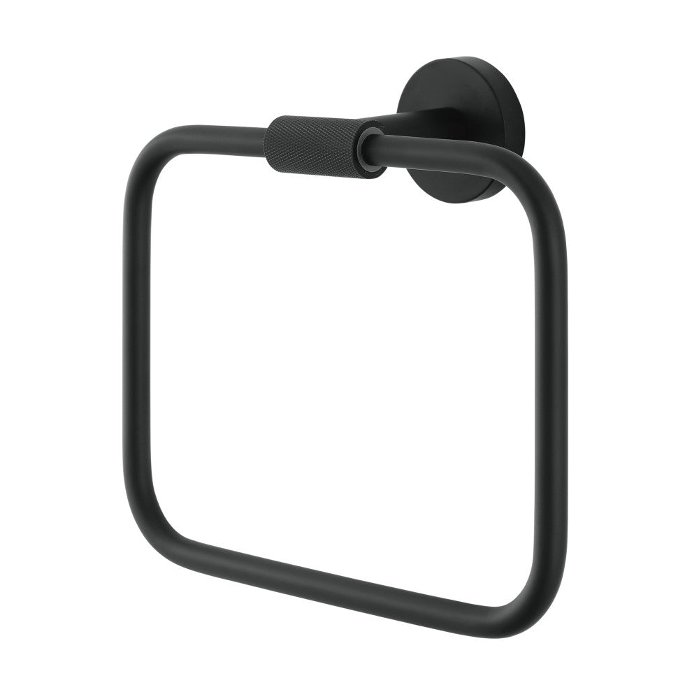 Avallon Towel Ring in Matte Black