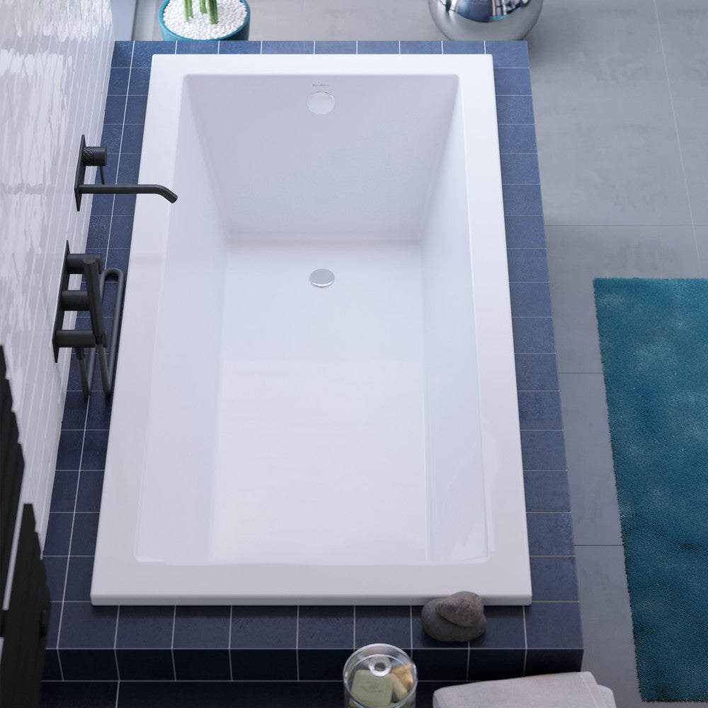 Voltaire 66" x 36" Reversible Drain Drop-In Bathtub