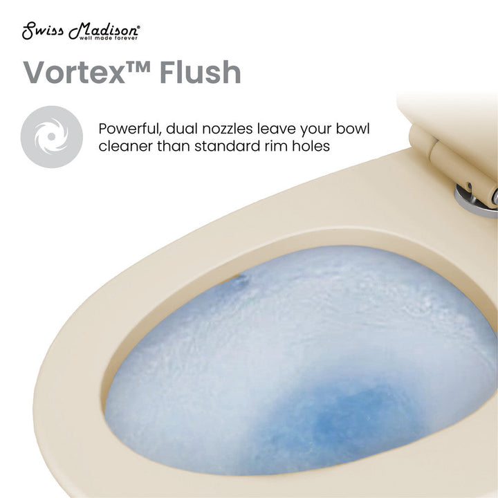 Virage One Piece Elongated Dual Flush Toilet 1.1/1.6 gpf in Bisque