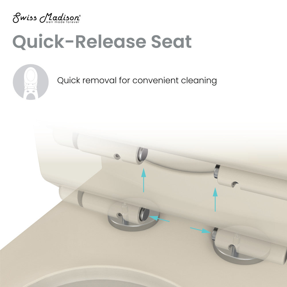 Ivy One Piece Toilet Dual Vortex Flush 1.1/1.6 gpf in Bisque