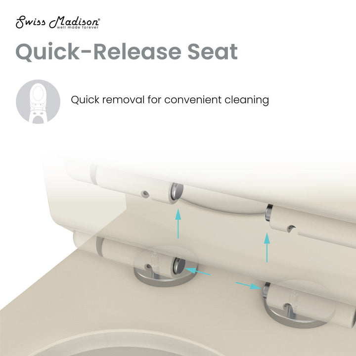 Ivy One Piece Toilet Dual Vortex Flush 1.1/1.6 gpf in Bisque