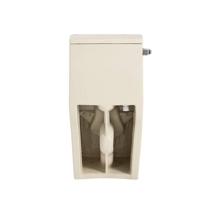 Concorde One Piece Square Left Side Flush Handle Toilet 1.28 gpf in Bisque