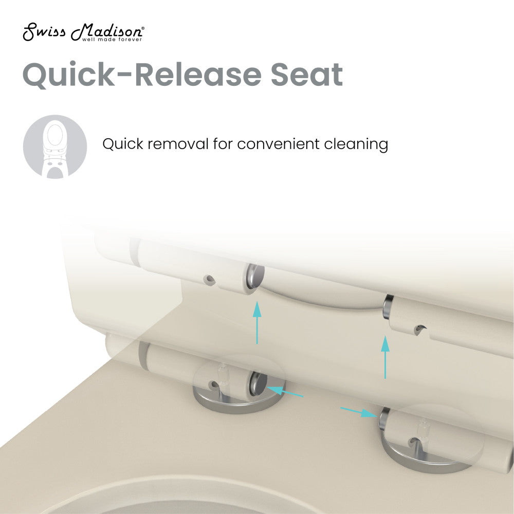 Concorde One Piece Square Toilet Dual Flush 1.1/1.6 gpf in Bisque