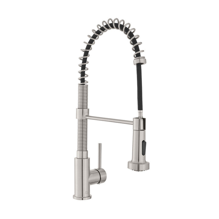 Nouvet Single Handle, Pull-Down Kitchen Faucet in Brushed Nickel