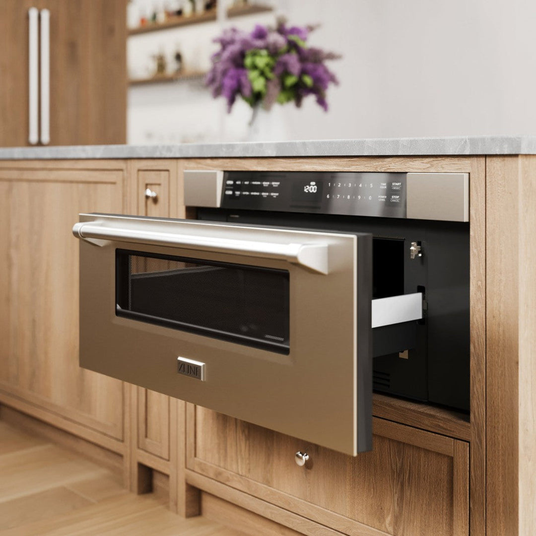 ZLINE 30" Built-In Microwave Drawer in Stainless Steel 1.2 cu. ft.