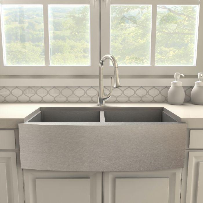 ZLINE Shakespeare Kitchen Faucet in Brushed Nickel, SHK-KF-BN