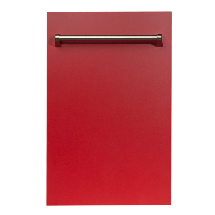 ZLINE 18" Top Control Dishwasher in Custom Panel Ready Red Matte