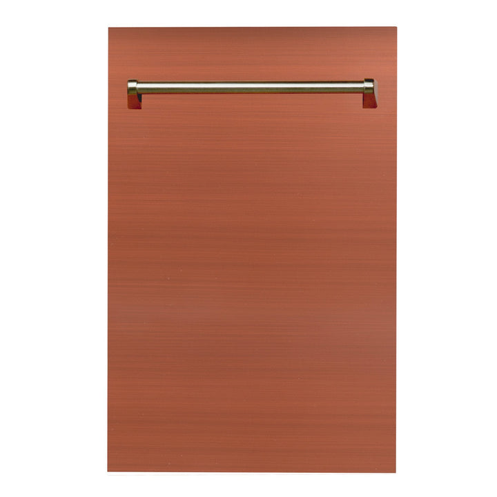ZLINE 24" Top Control Dishwasher in Custom Panel Ready Copper