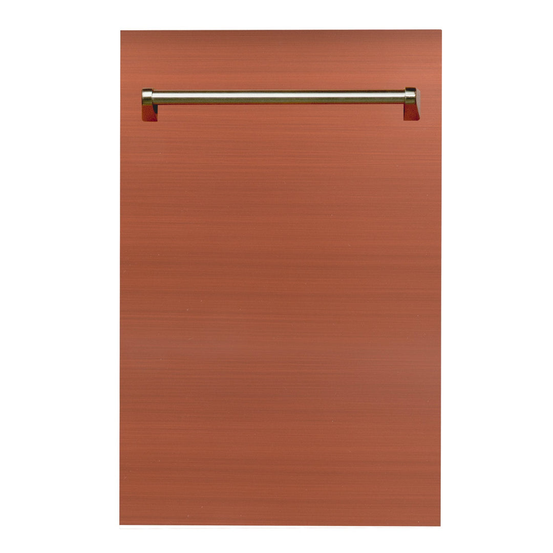 ZLINE 18" Top Control Dishwasher in Custom Panel Ready Copper