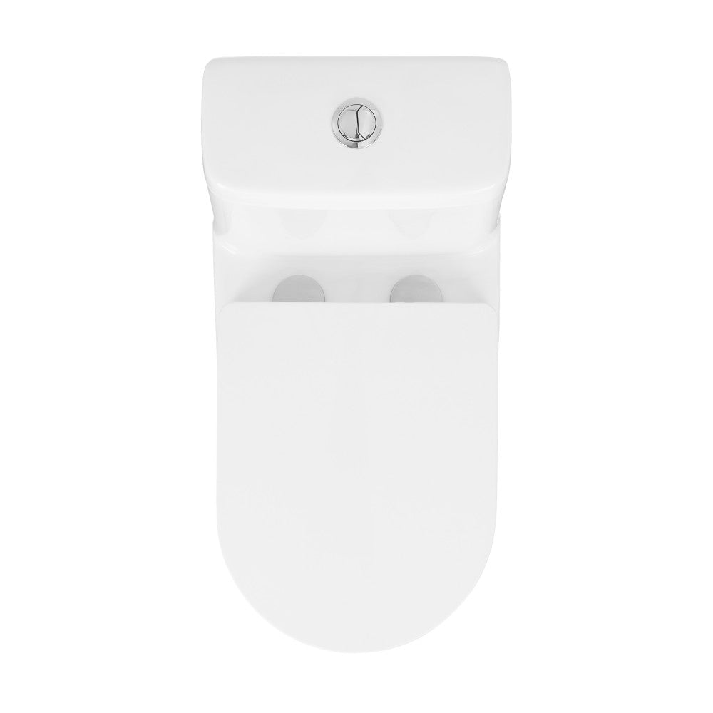 Vezina One-Piece Elongated Toilet Dual Vortex Flush 1.1/1.6 gpf