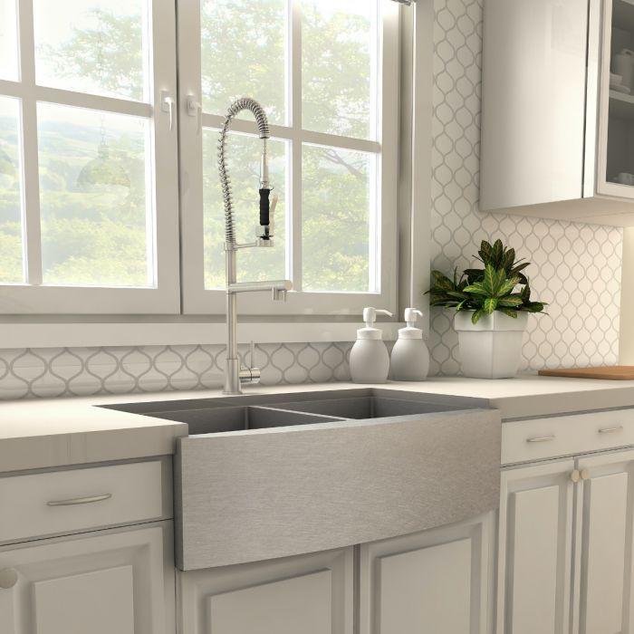 ZLINE Van Gogh Kitchen Faucet in Brushed Nickel, VNG-KF-BN