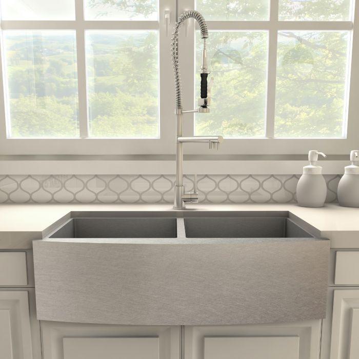 ZLINE Van Gogh Kitchen Faucet in Brushed Nickel, VNG-KF-BN