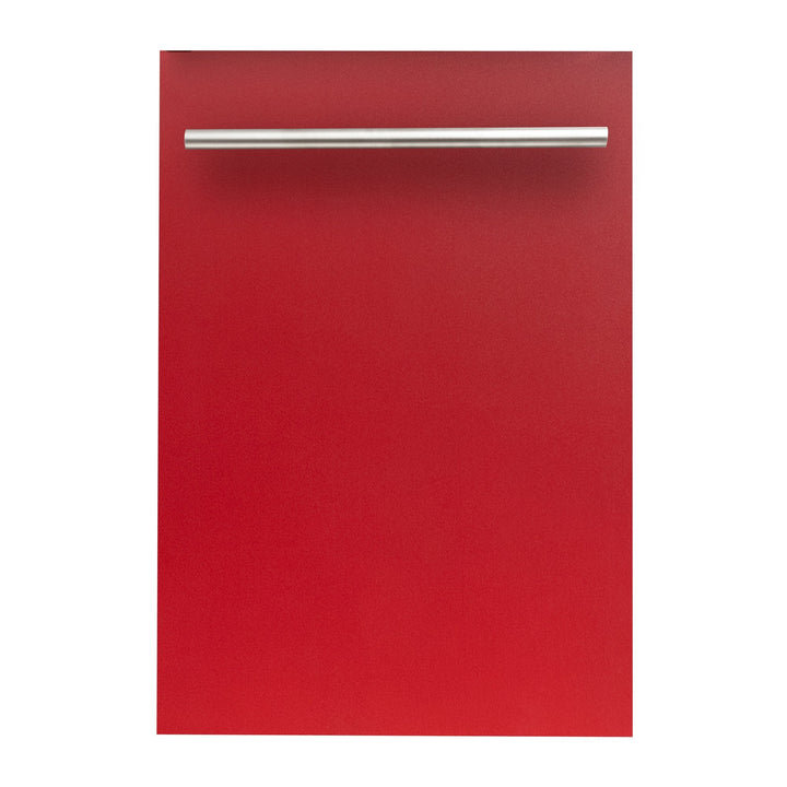 Zline 24” Top Control Dishwasher 120V Stainless Steel Tub Red Matte