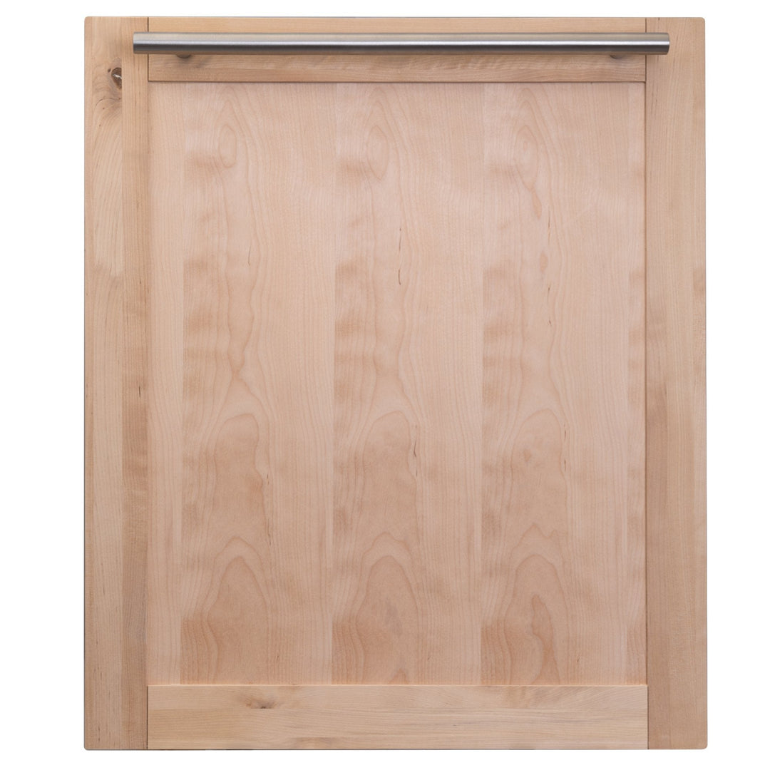 ZLINE 24" Top Control Dishwasher in Custom Panel Ready Unfinished Wood