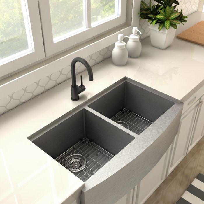 ZLINE Renoir Kitchen Faucet in Electric Matte Black, REN-KF-MB