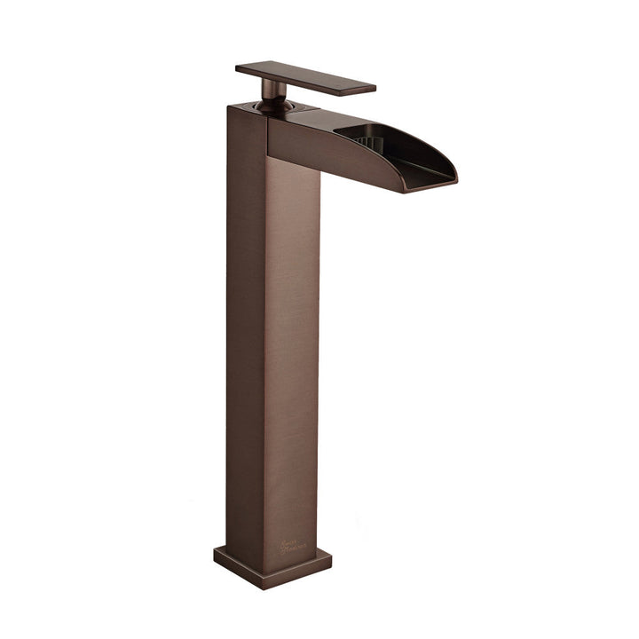 Concorde Single Hole, Single-Handle, High Arc Waterfall, Bathroom Faucet in Oil Rubbed Bronze