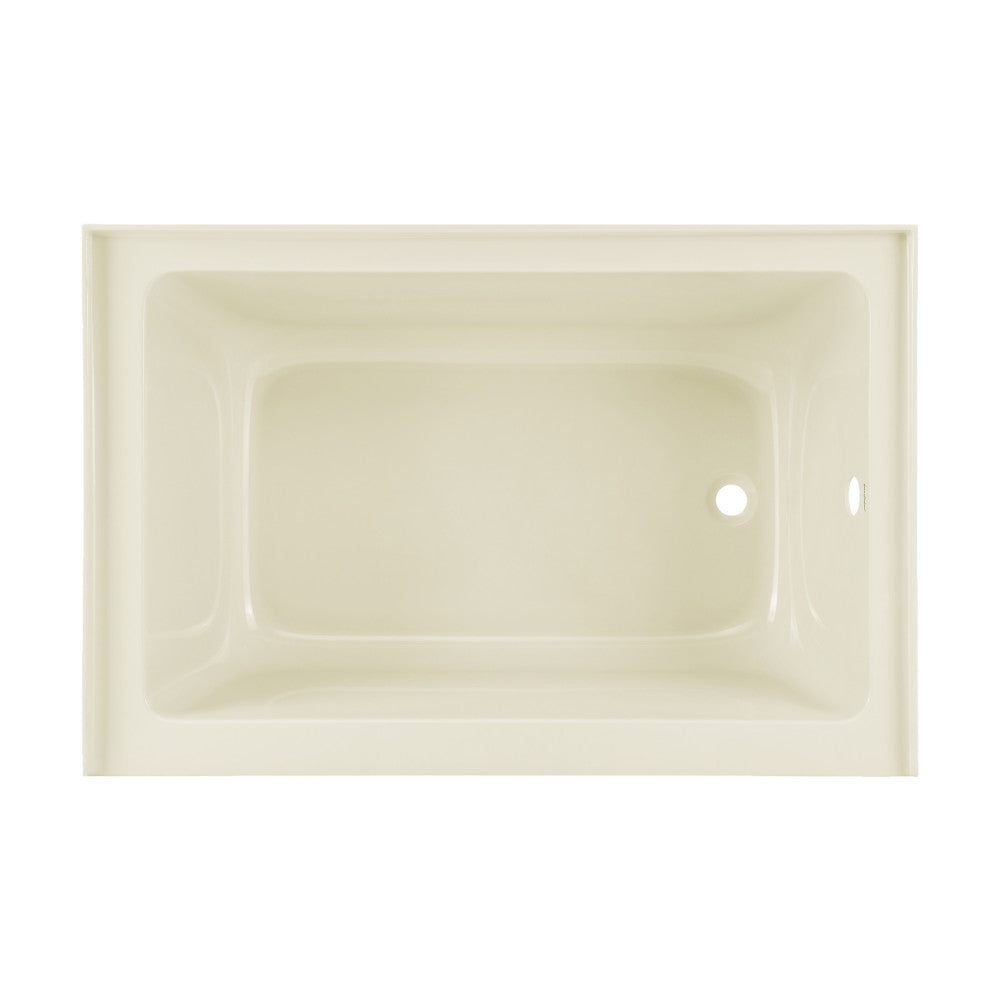 Voltaire 48" x 32" Right-Hand Drain Alcove Bathtub with Apron in Bisque