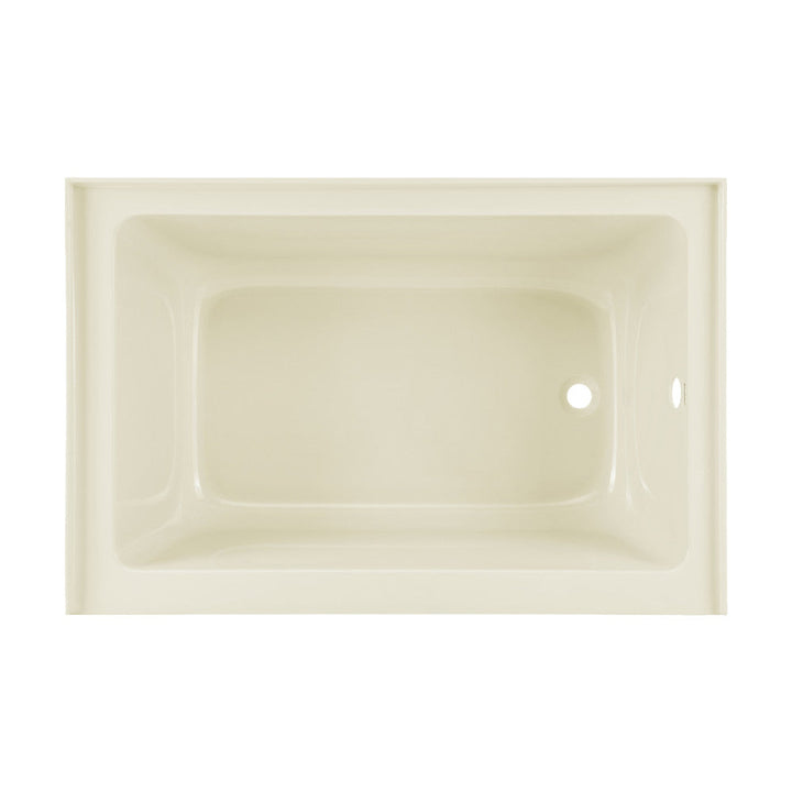 Voltaire 48" x 32" Right-Hand Drain Alcove Bathtub with Apron in Bisque