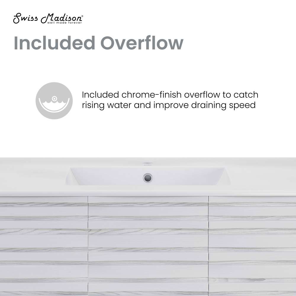 Cascade 36'' Bathroom Vanity in White