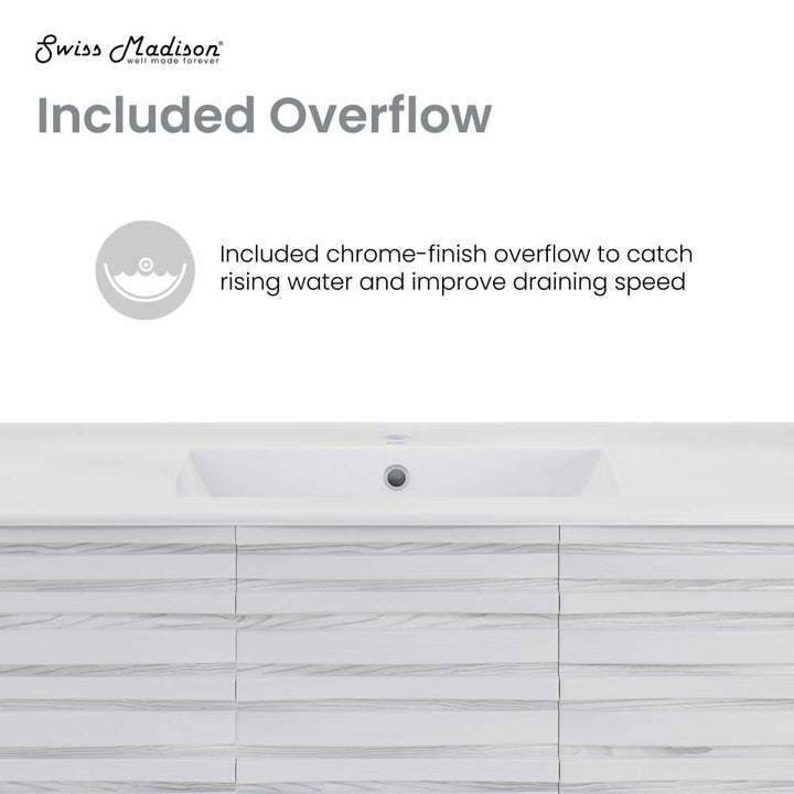 Cascade 36'' Bathroom Vanity in White