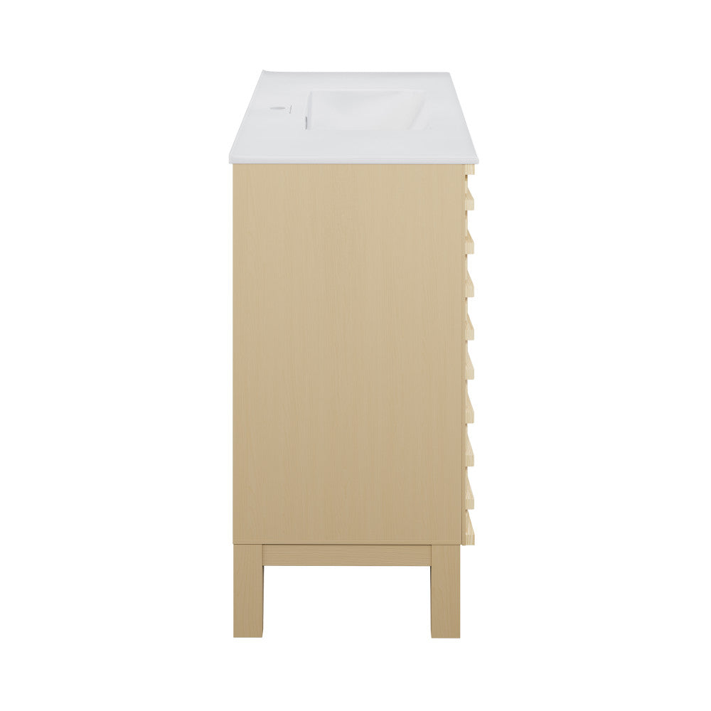 Cascade 36" Bathroom Vanity in Natural Oak