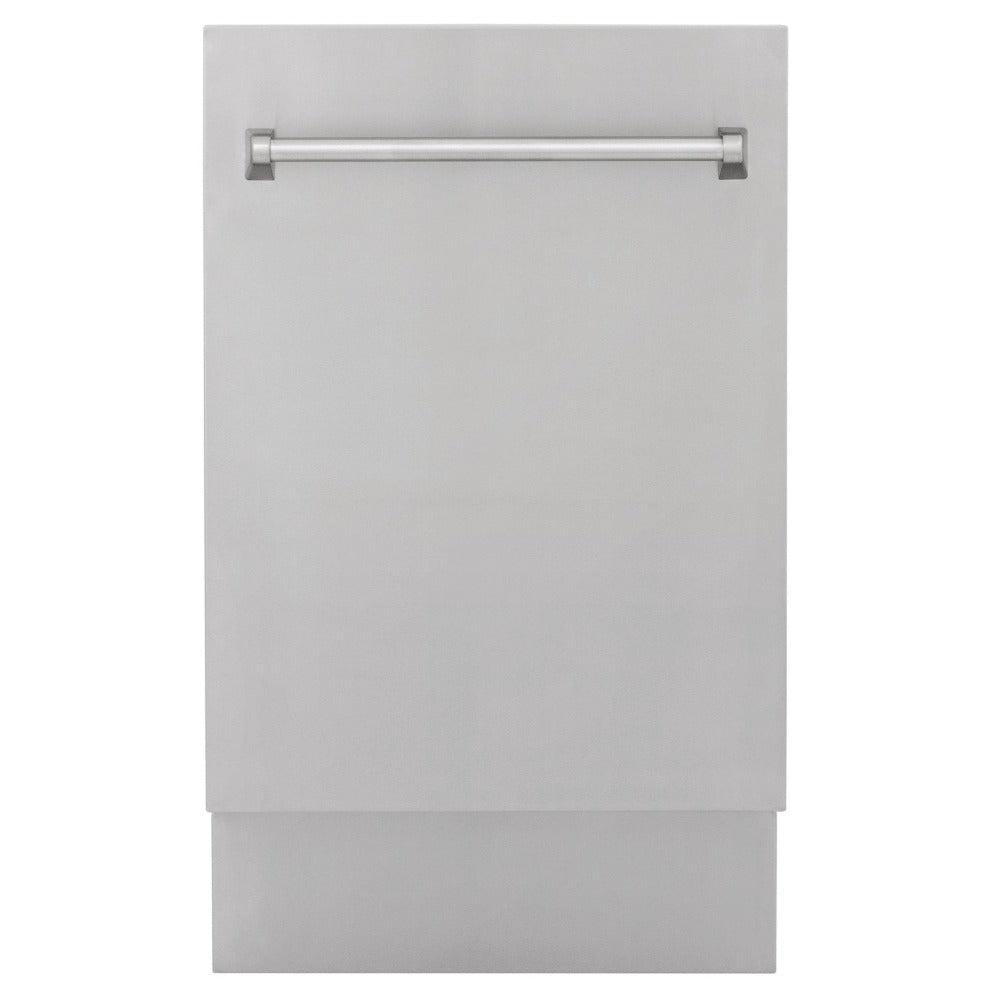 ZLINE 18 in. Tallac Series 3rd Rack Top Control Dishwasher with Stainless Steel Tub and Panel, 51dBa (DWV-304-18)