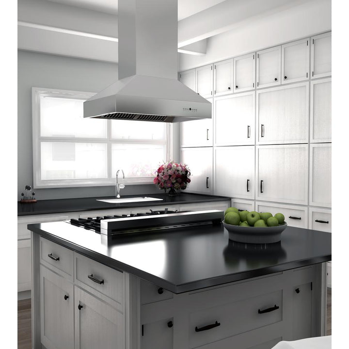 Outdoor Island Mount Range Hood in Stainless Steel (697i-304-48)  ZLINE 48 in.