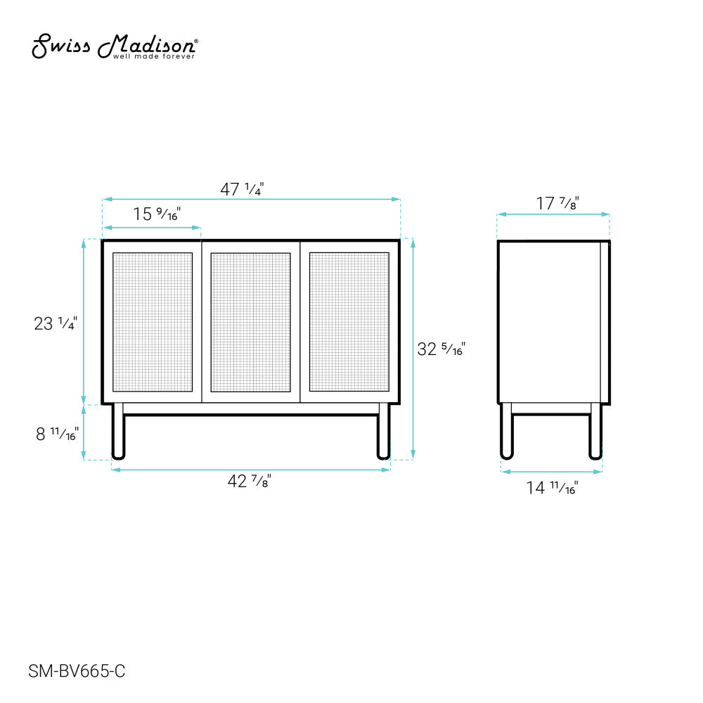 Classe 48" Bathroom Vanity in Oak-Cabinet Only