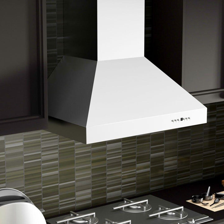 Professional Wall Mount Range Hood in Stainless Steel with Crown Molding (667CRN-36)  ZLINE 36 in.