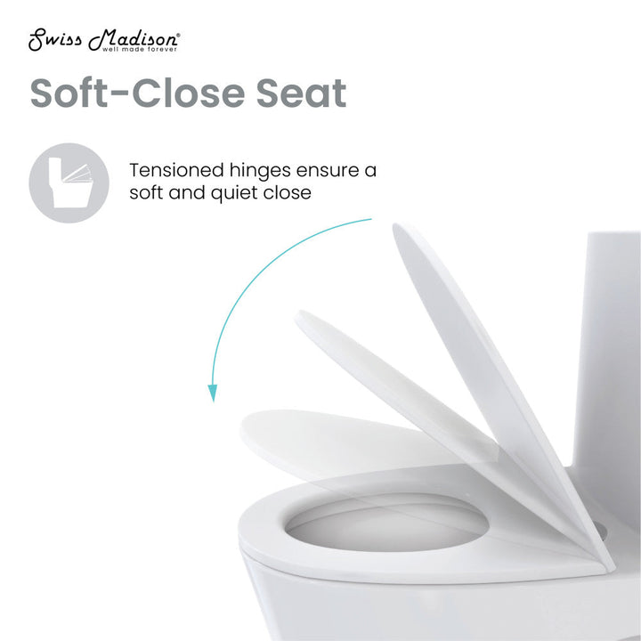 Classe One-Piece Toilet with Front Flush Handle 1.28 gpf