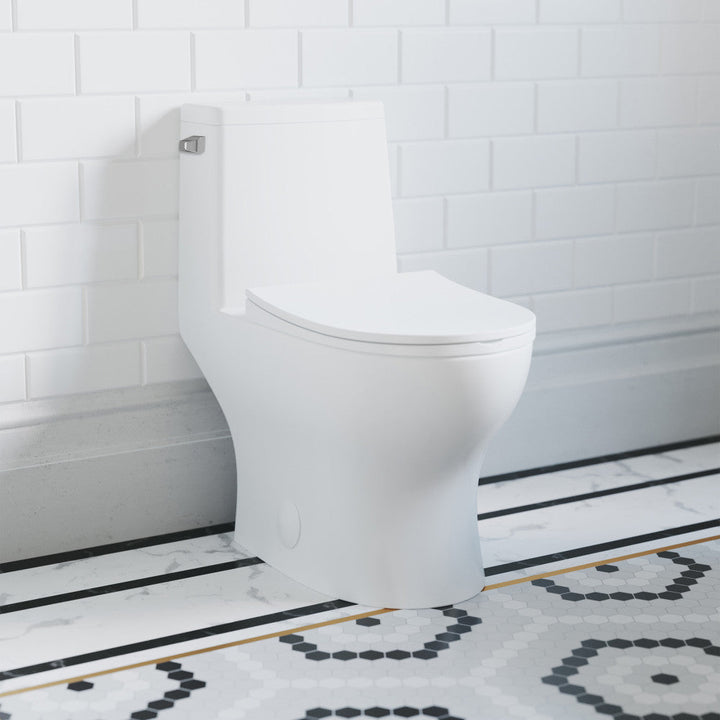 Ivy One-Piece Elongated Toilet Left Side Flush, 10" Rough-In 1.28 gpf