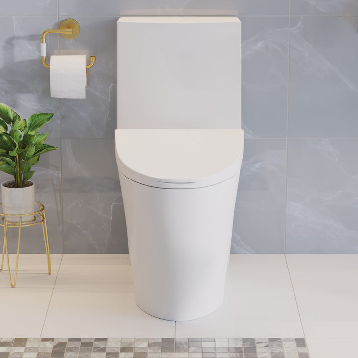 St. Tropez One-Piece Elongated Toilet, Touchless 1.1/1.6 gpf