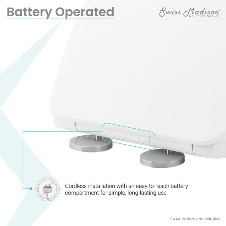 Lumiere Elongated Quick-Release Toilet Seat with Night Light