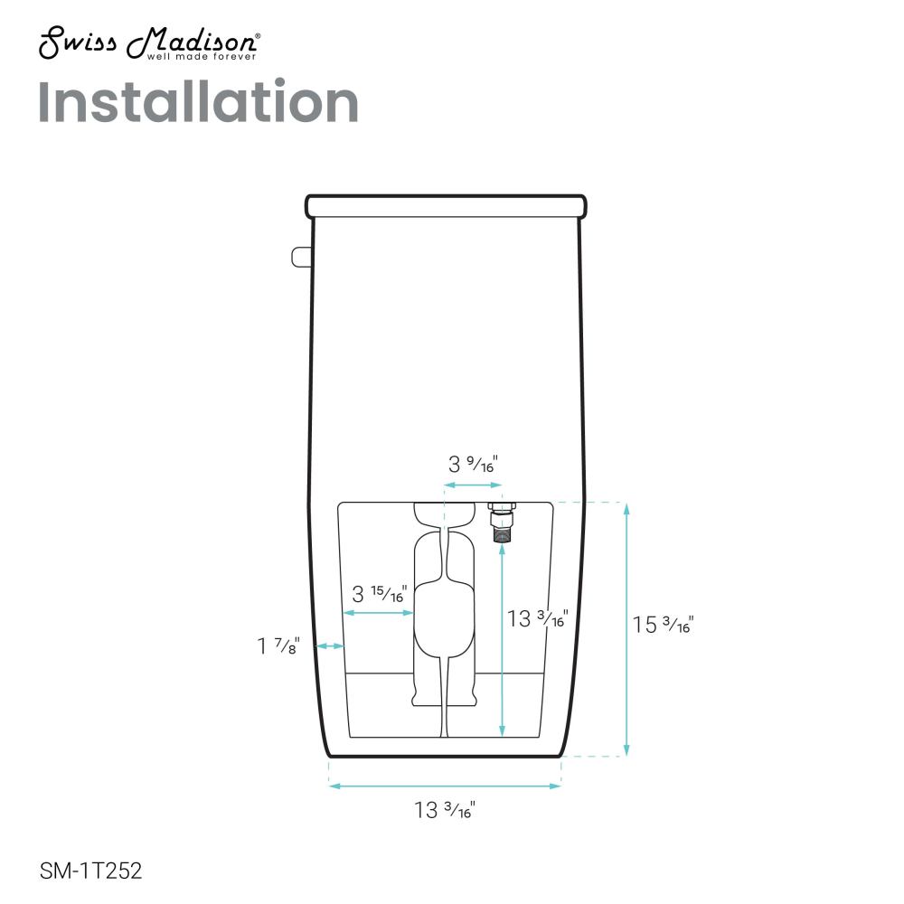 St. Tropez One Piece Elongated Toilet Right Side Flush 1.28 gpf