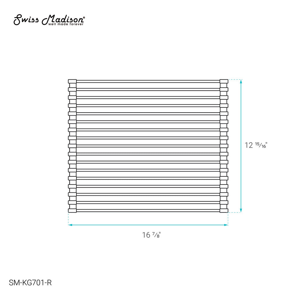 17" x 13" Kitchen Sink Grid, Red