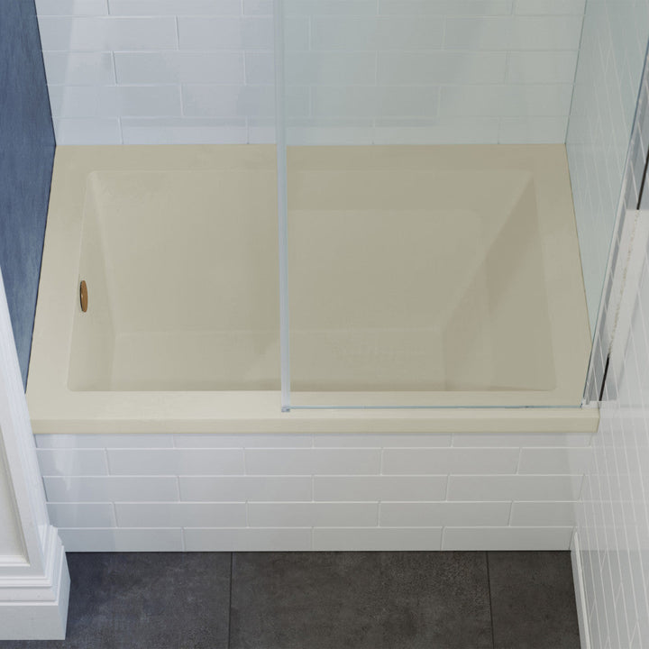 Voltaire 48" x 32" Left-Hand Drain Alcove Bathtub in Bisque