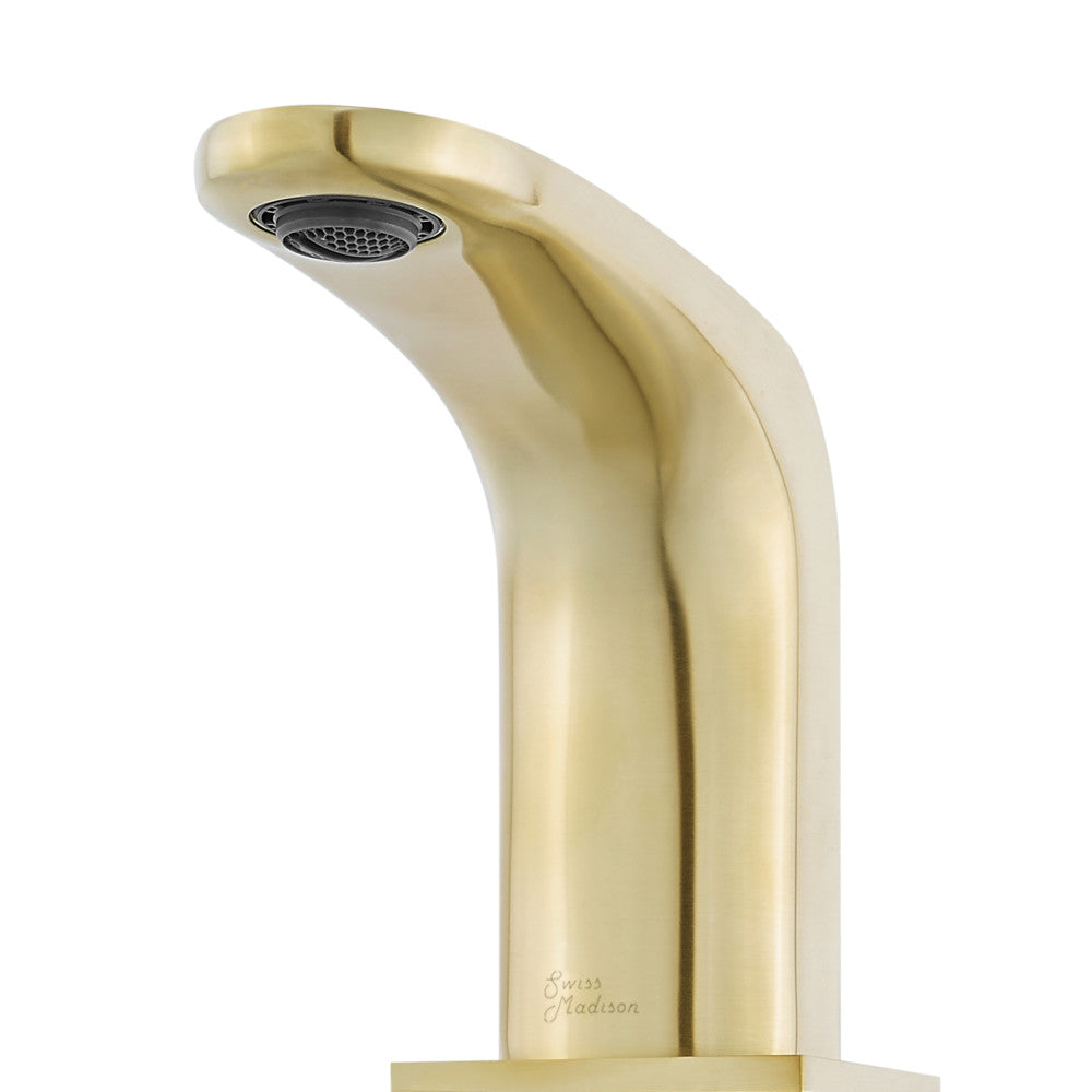 Chateau 8 in. Widespread, 2-Handle, Bathroom Faucet in Brushed Gold