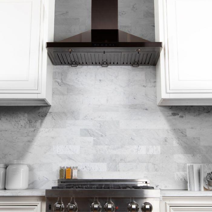 Zline 30" Wall Mount Convertible Hood With 400 CFM In Black Stainless Steel