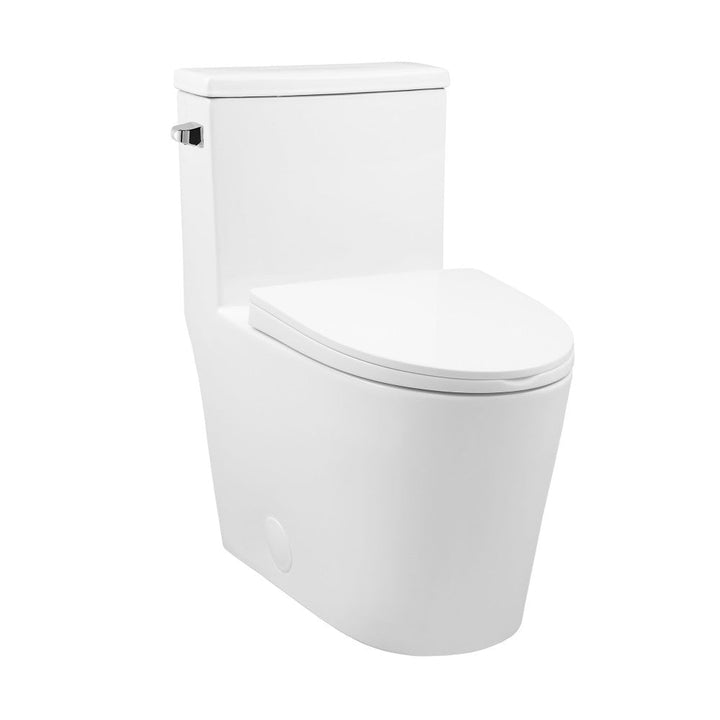 Dreux One Piece Elongated Toilet Left Side Flush 1.28 GPF