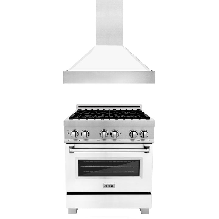 ZLINE 30" 2 Piece Autograph Edition Stainless Steel Range &amp; Range Hood