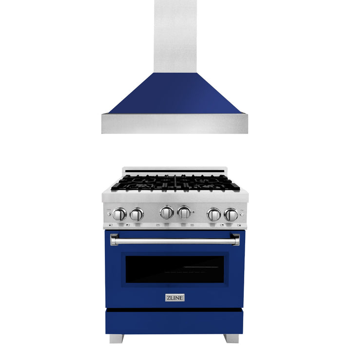 ZLINE 30" 2 Piece Autograph Edition Stainless Steel Range &amp; Range Hood