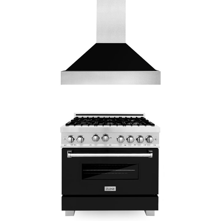 ZLINE 36" 2 Piece Autograph Edition Stainless Steel Range &amp; Range Hood