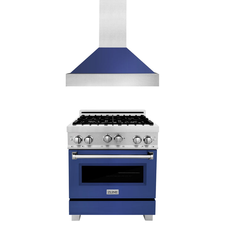 ZLINE 30" 2 Piece Autograph Edition Stainless Steel Range &amp; Range Hood
